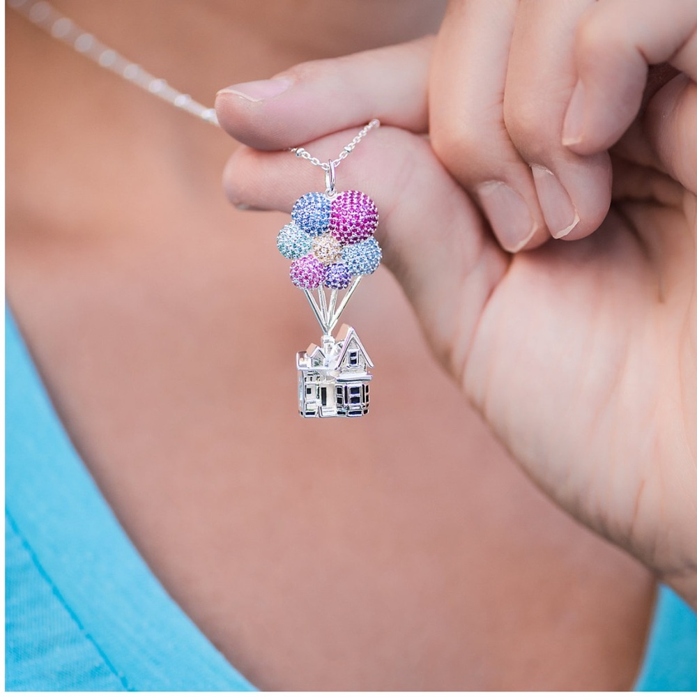 Rebecca Hook Sterling Silver Necklace with Balloon Pendant